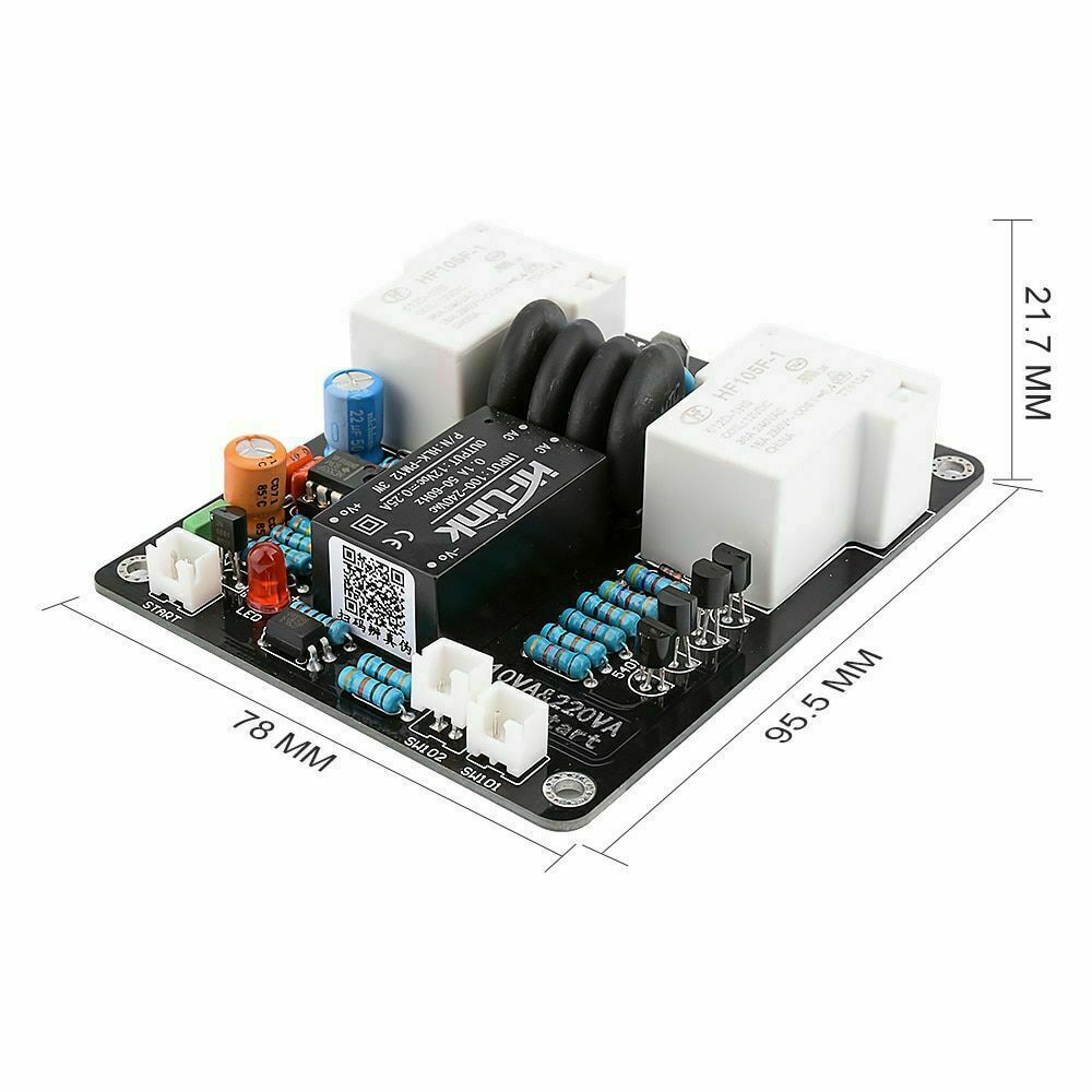 2000W High Power Soft Start Board 30A Dual Temperature Control for Amplifier