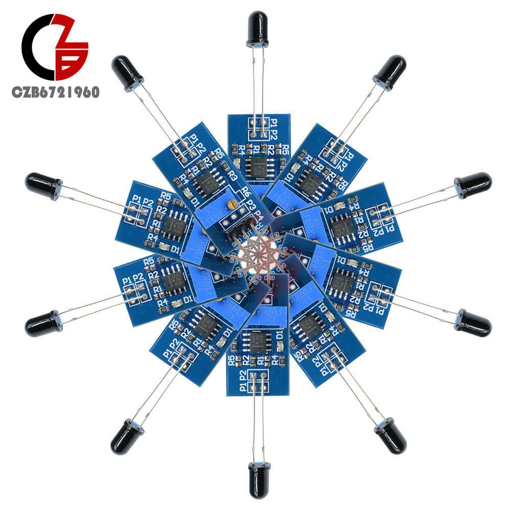 3.3/5V 760-1100nm LM393 Flame Sensor Module Temperature Sensor Board for Arduino