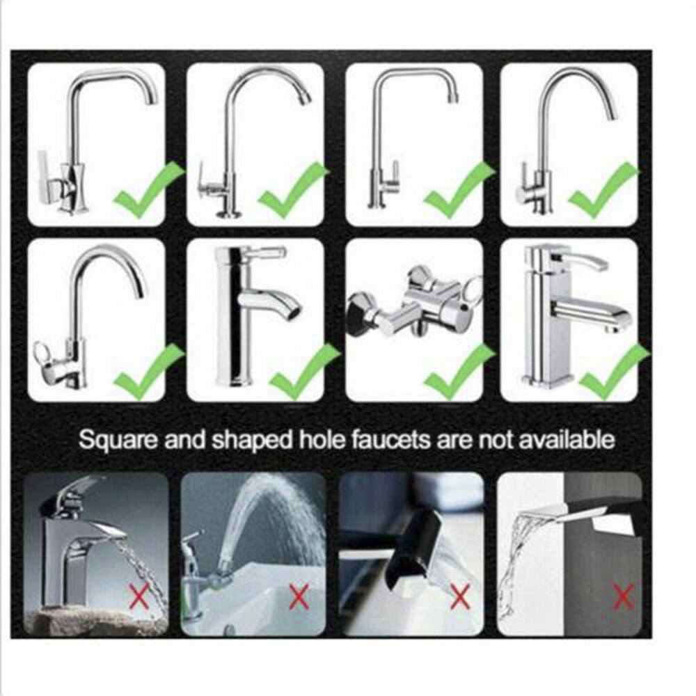 Moveable Kitchen Increase Pressure Water saver Tap Head HIGH QUALITY White