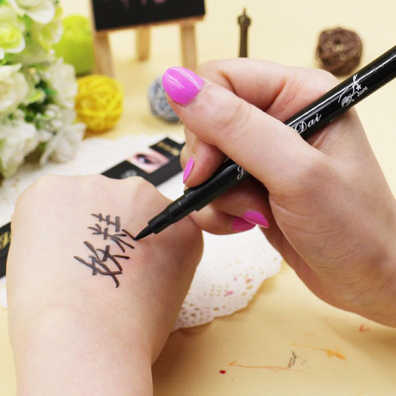 US Black Waterproof Eyeliner Liquid Eye Liner Pen Pencil Beauty Makeup Cosmetic~