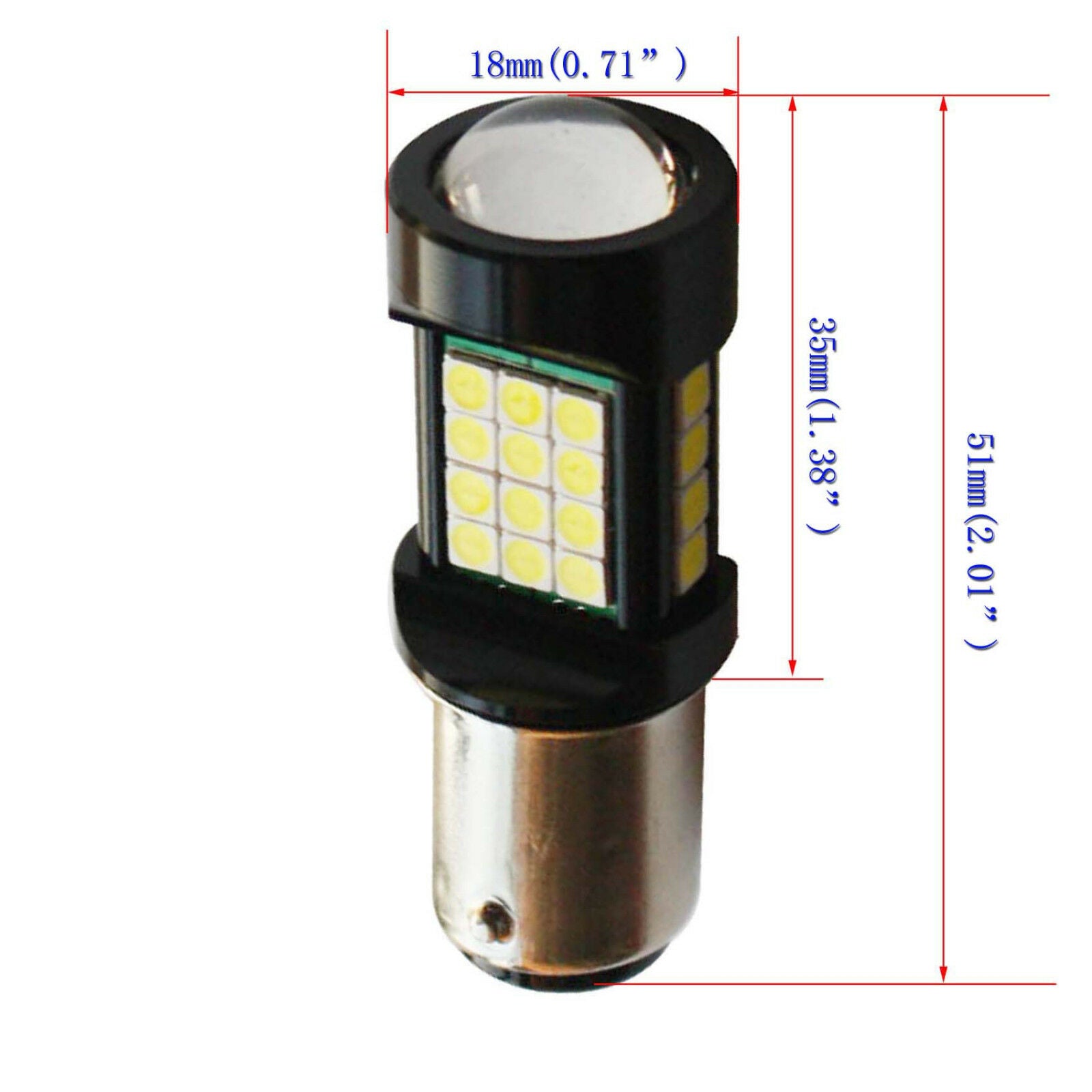 Car auto motor mobike DC12V white 36SMD LED Wedge Light Bulb 1157 BAY15D P21/5W