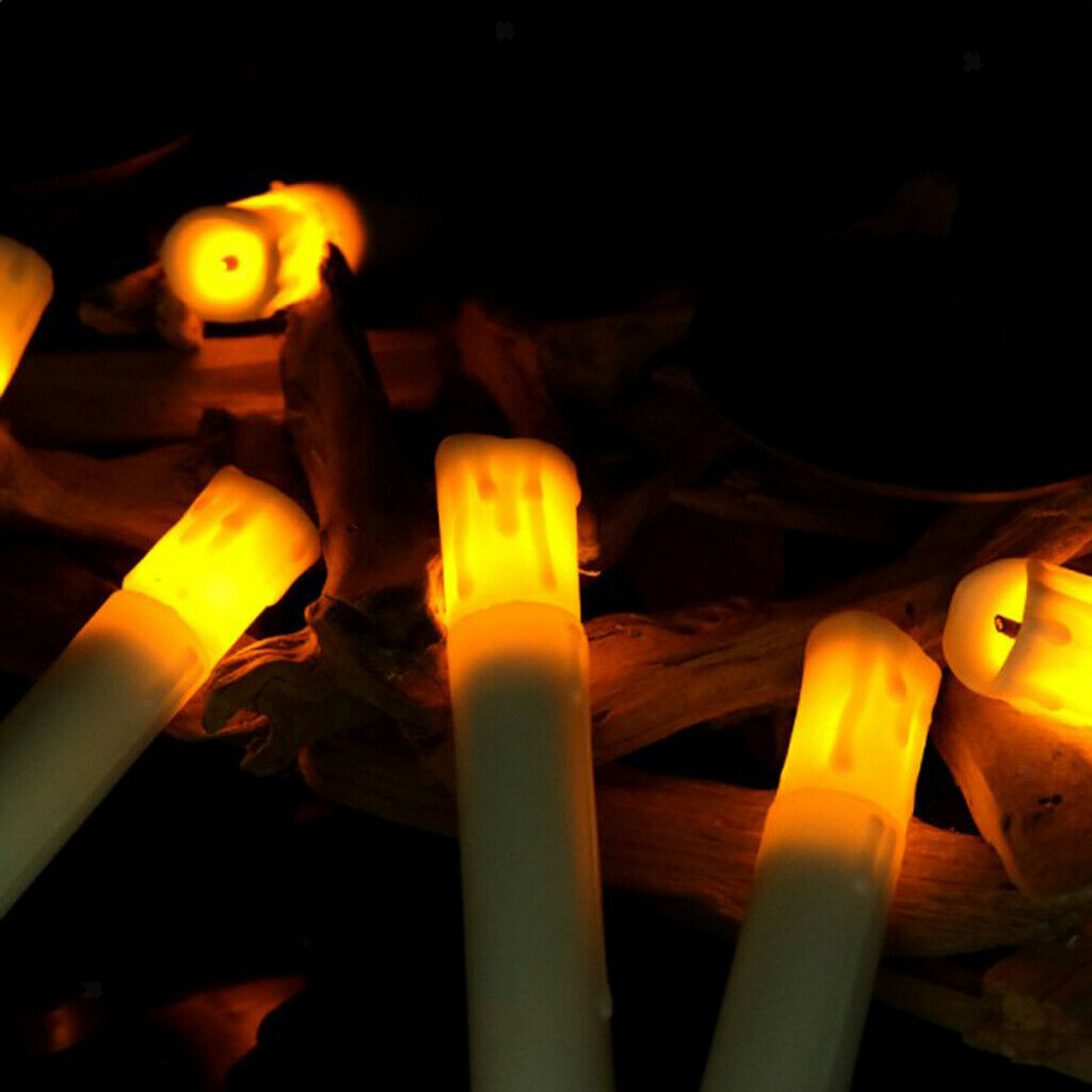 Lots 5 105mm Flameless LED Candle Battery Operated Flickering Lights Wedding