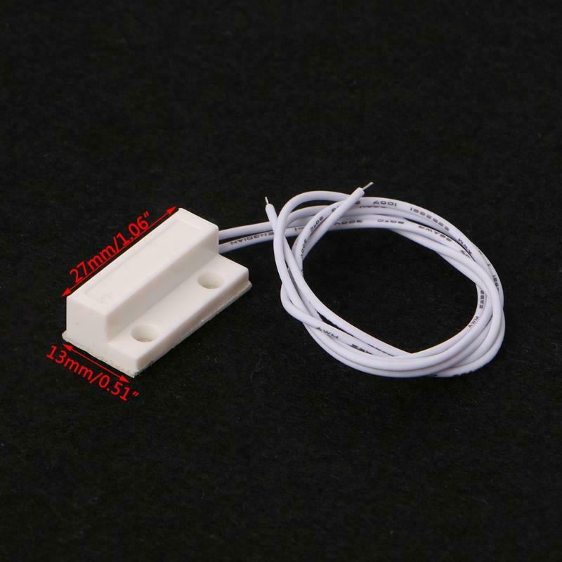 5 Sets MC-38 Wired Door Window Sensor Magnetic Switch Home Alarm System Detector