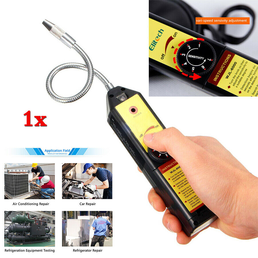 Car Air Conditioner AC Freon Halogen Gas Leak Detector with Probe Repair Tool