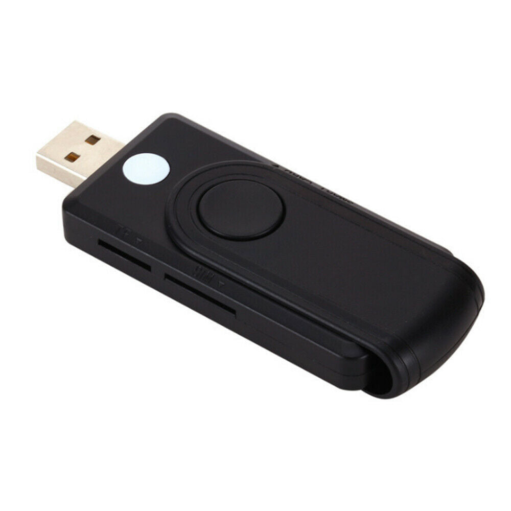 USB 3.0 2.0 CAC Smart Card Reader Micro SD/TF Memory ID Bank Adapter Converter