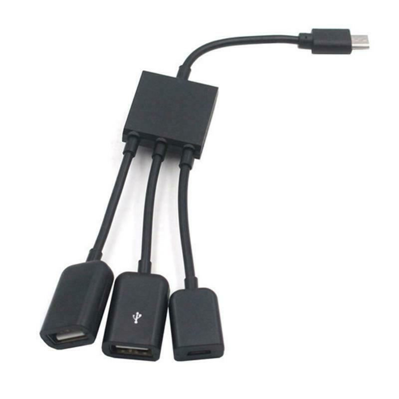 3 in 1 Fast USB Hub Cable Phone Charging Cord Multi Function 3 Ports Universal
