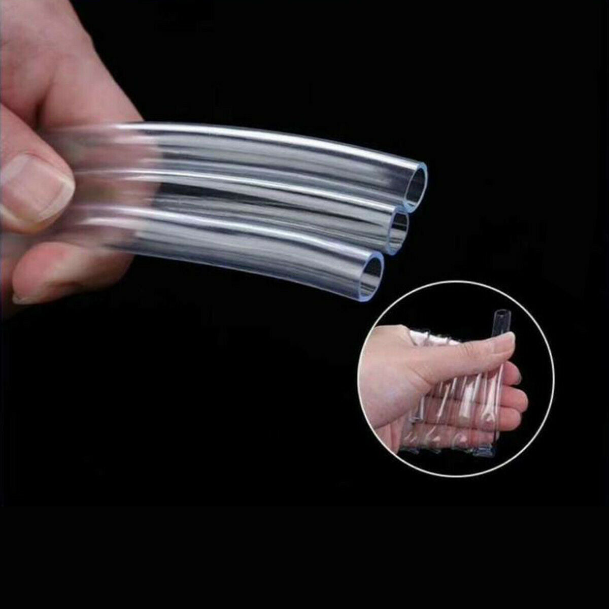 1M PVC Tube Clear Plastic Hose Pipe Fuel Oil Water Aquarium Air Water Tank Pump