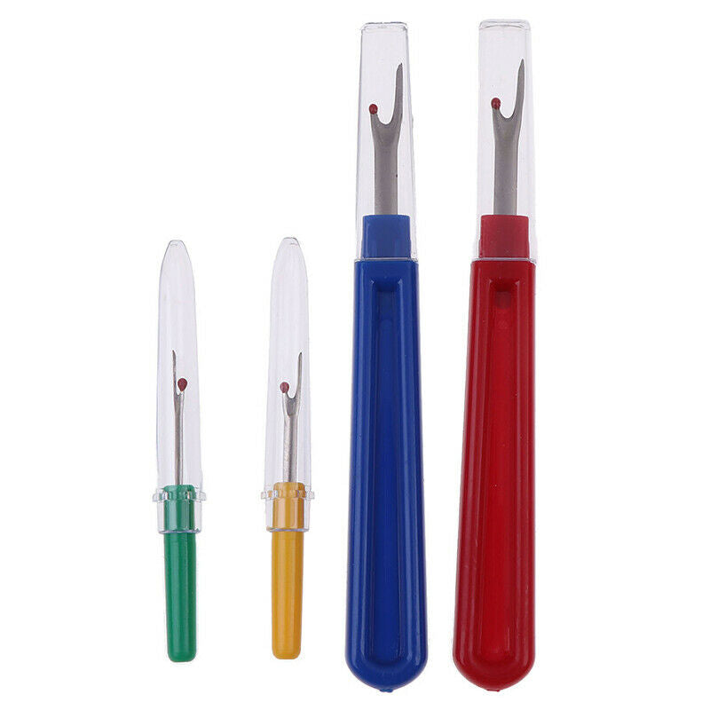 4 Stitch Ripper Plastic Handle Thread Seam Ripper Cutter Remover Sewing Craft SJ