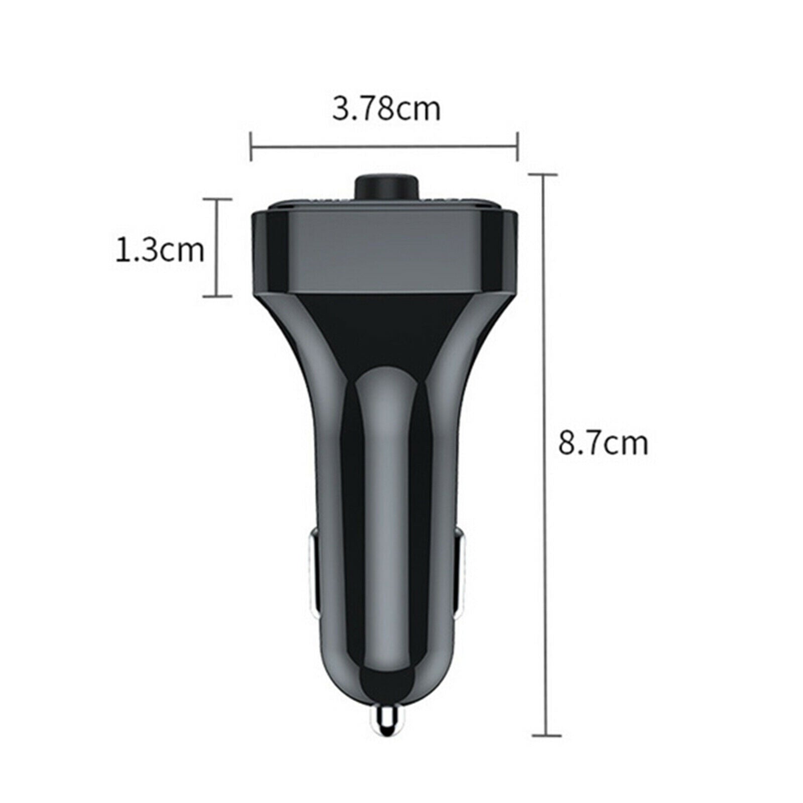 Car Charger Bluetooth FM Transmitter Quick Charge Support TF Card USB Drive