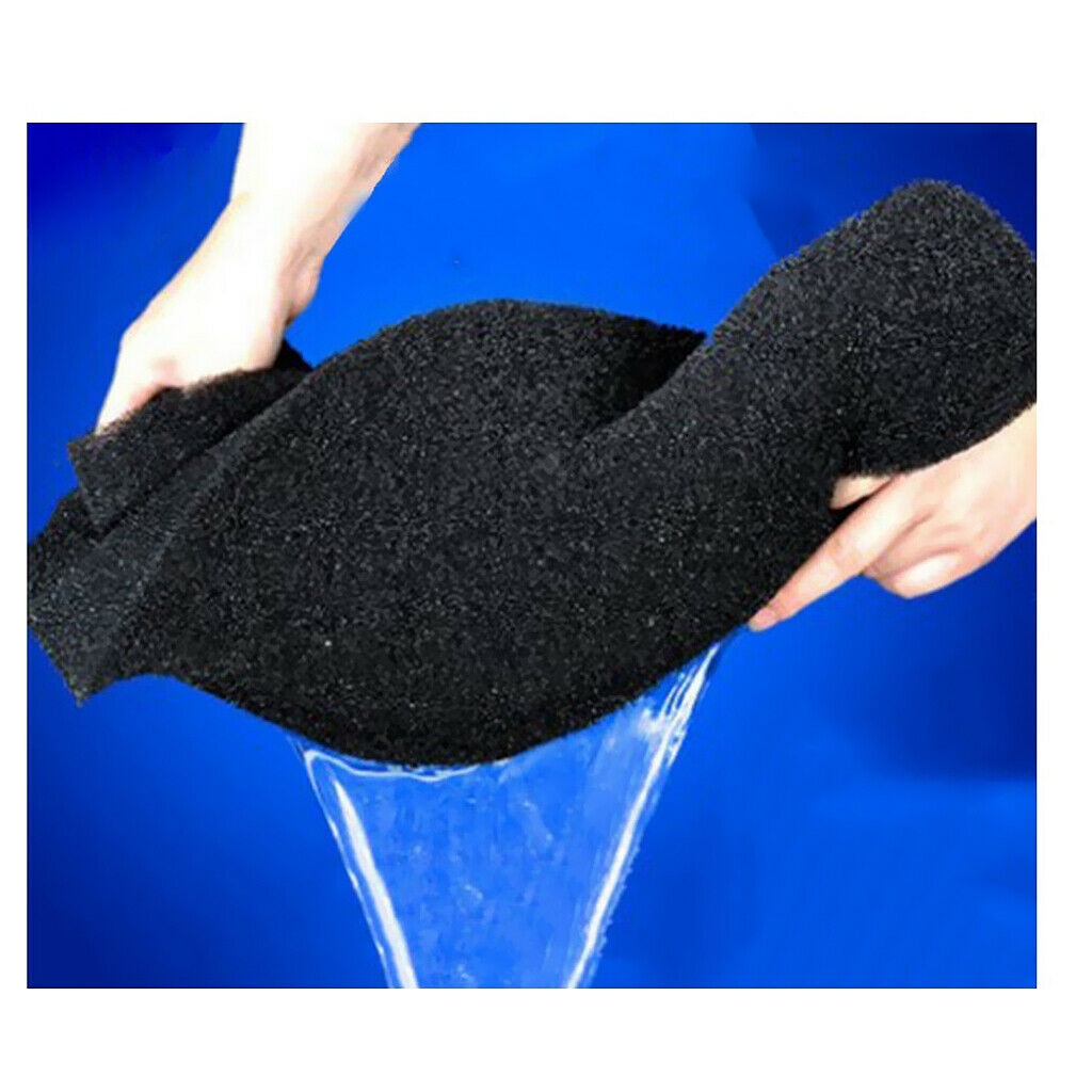 Biochemical Filter Pond Filtration   Fish Tank Sponge Black - 50x50x4cm