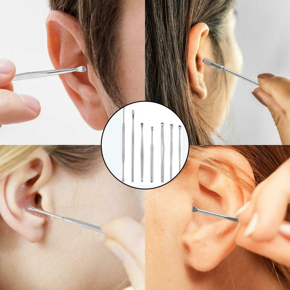 Innovative Spring Ear Wax Cleaner Tool Set 7PCS Cleaners