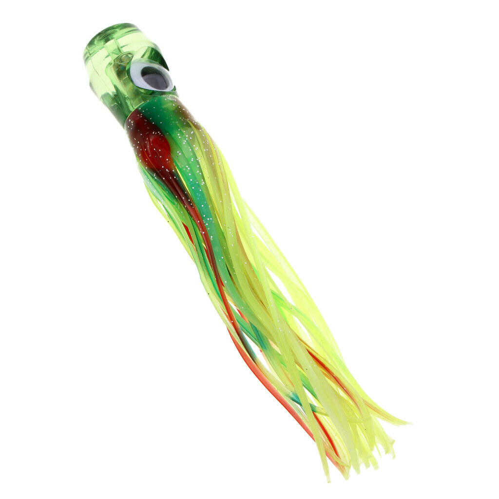 5pcs Fishing Lure Skirt Marlin Tuna Trolling Lure Head Lure Offshore Fishing