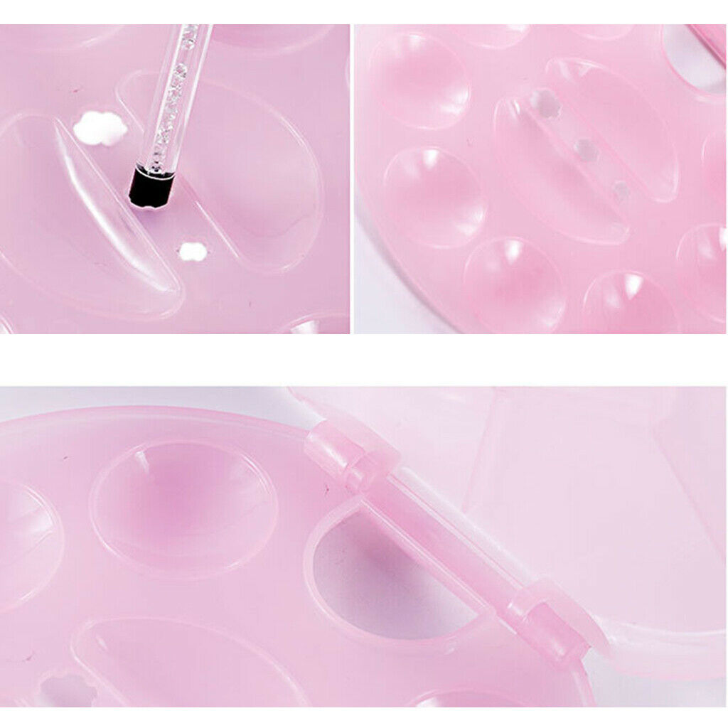 10 Wells Nail Art Polish Mixing Palette Cosmetic Lipstick Eyeshadow Pallet