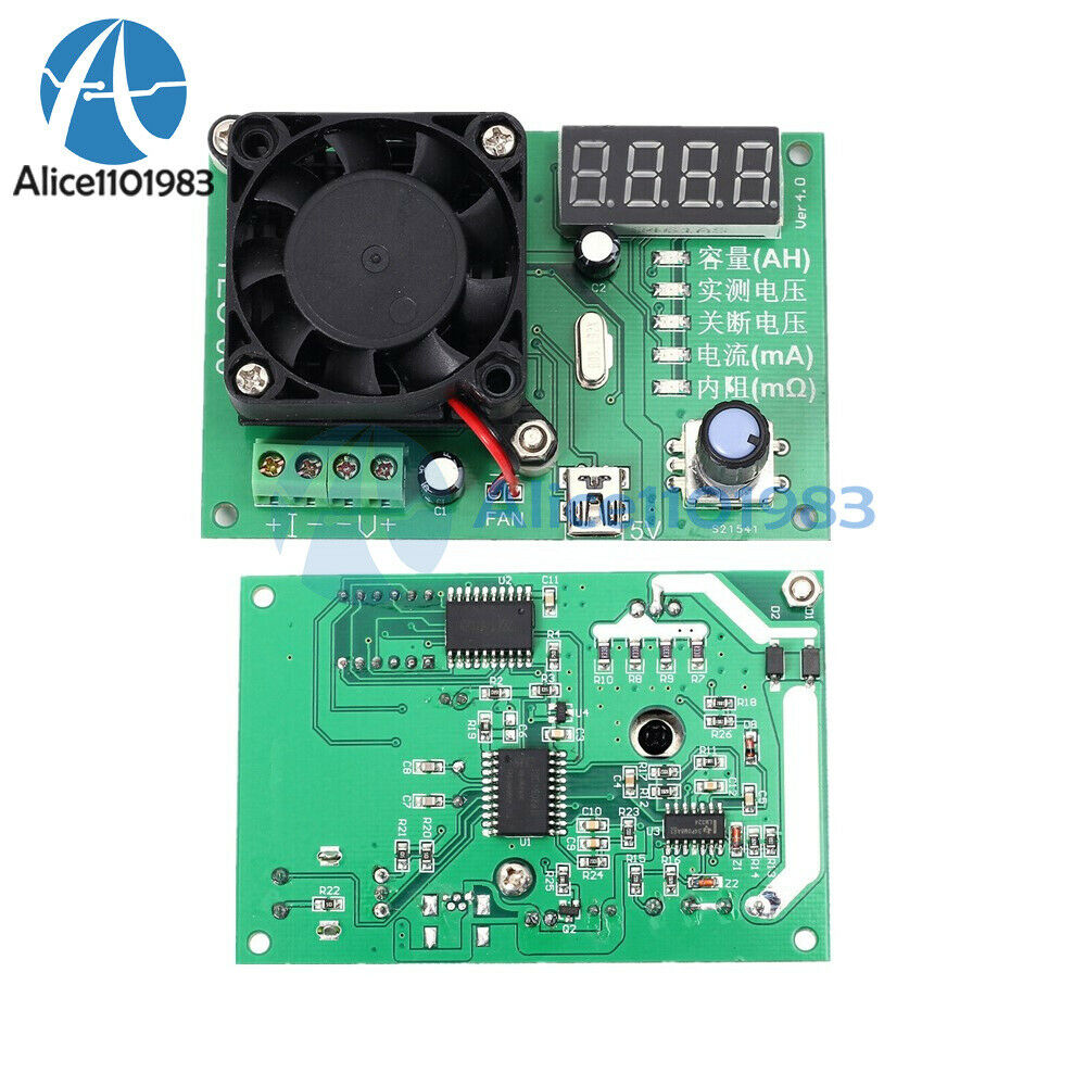 TEC-06 Battery Capacity Tester 16W Electric Load Max 500AH LED Display w/ Fan