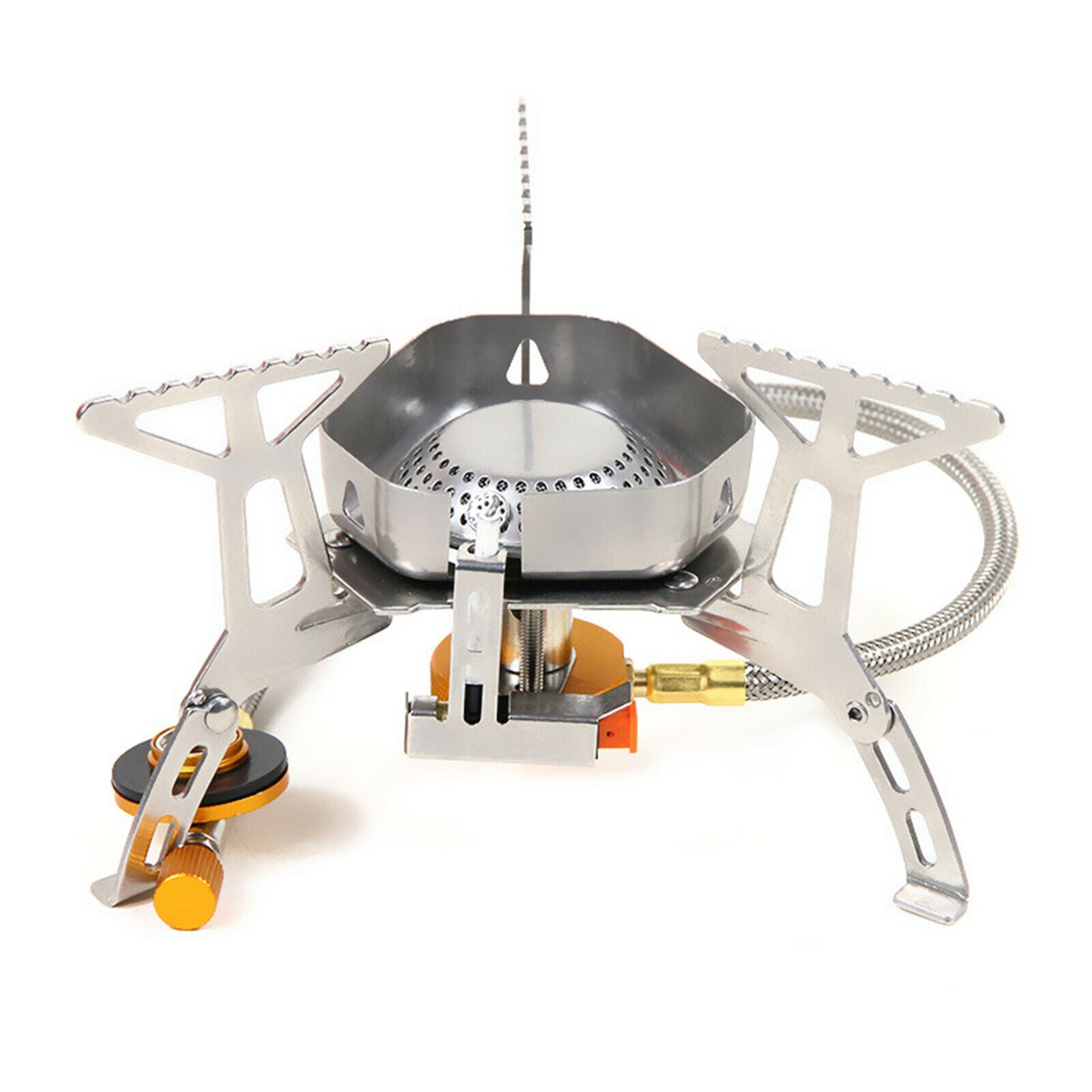 Windproof Camping Gas Stove Burner for Outdoor Backpacking Hiking BBQ Picnic