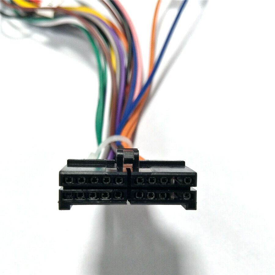 Car Stereo 20 PIN Wiring Harness Connector Adapter 1din/2din Power Cable Harness