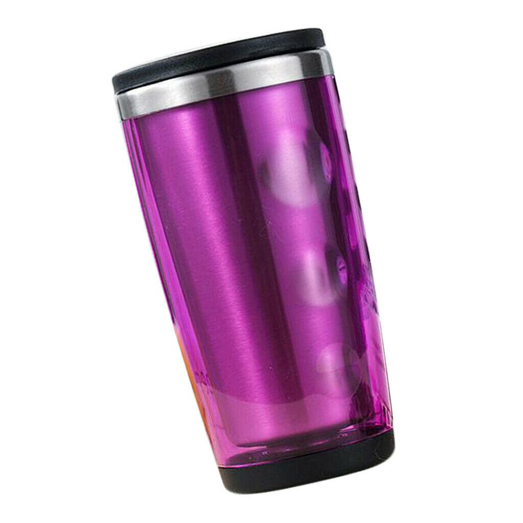 400ml Stainless Steel Car Thermal Vacuum Insulated Mug Coffee Tea Cup Purple