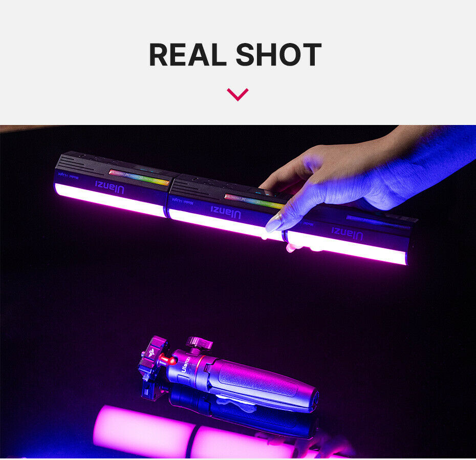 Ulanzi Mini Handheld LED RGB Stick Light 2500-9000K Photography Video Lighting