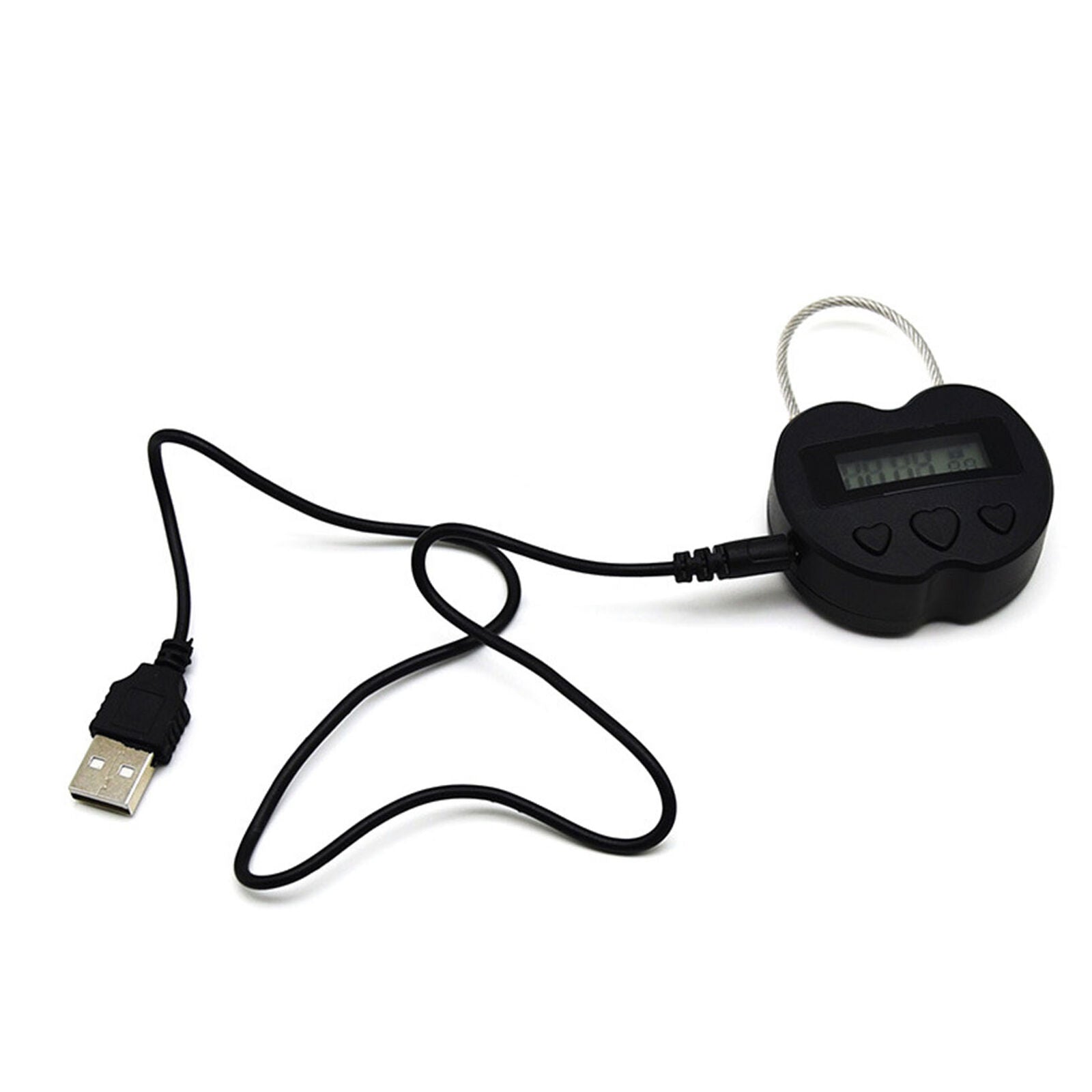 Multipurpose USB Time-Lock Electronic Timer Tool for Ankle Handcuffs Mouth Gag