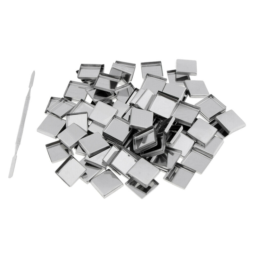 100 Pieces Magnetic DIY Empty Pans Makeup Palette Cosmetic Palette Makeup
