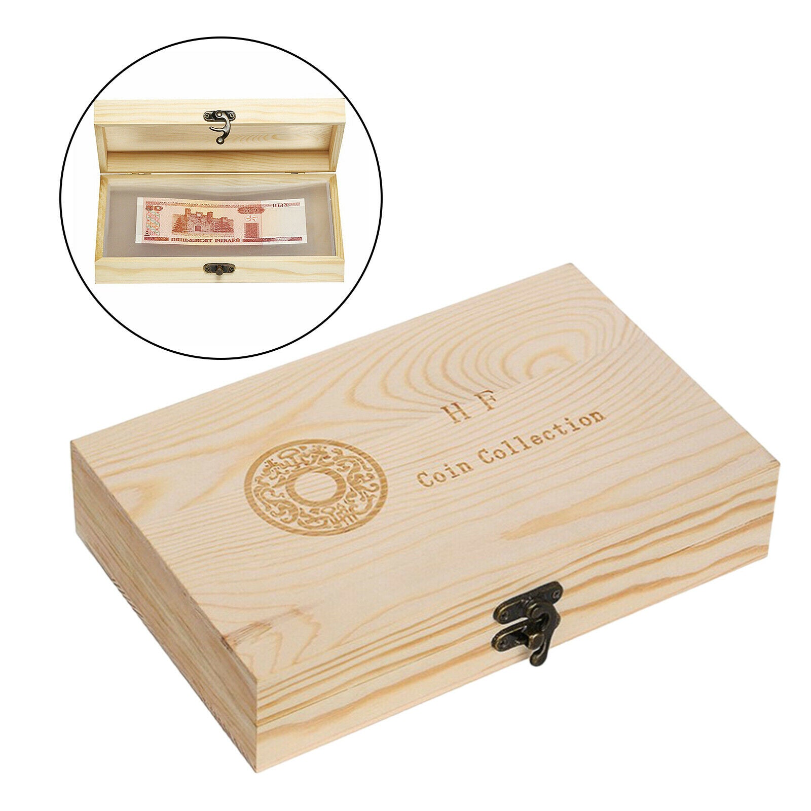 Paper Money Storage Case Commemorative Banknotes Container Storage Box