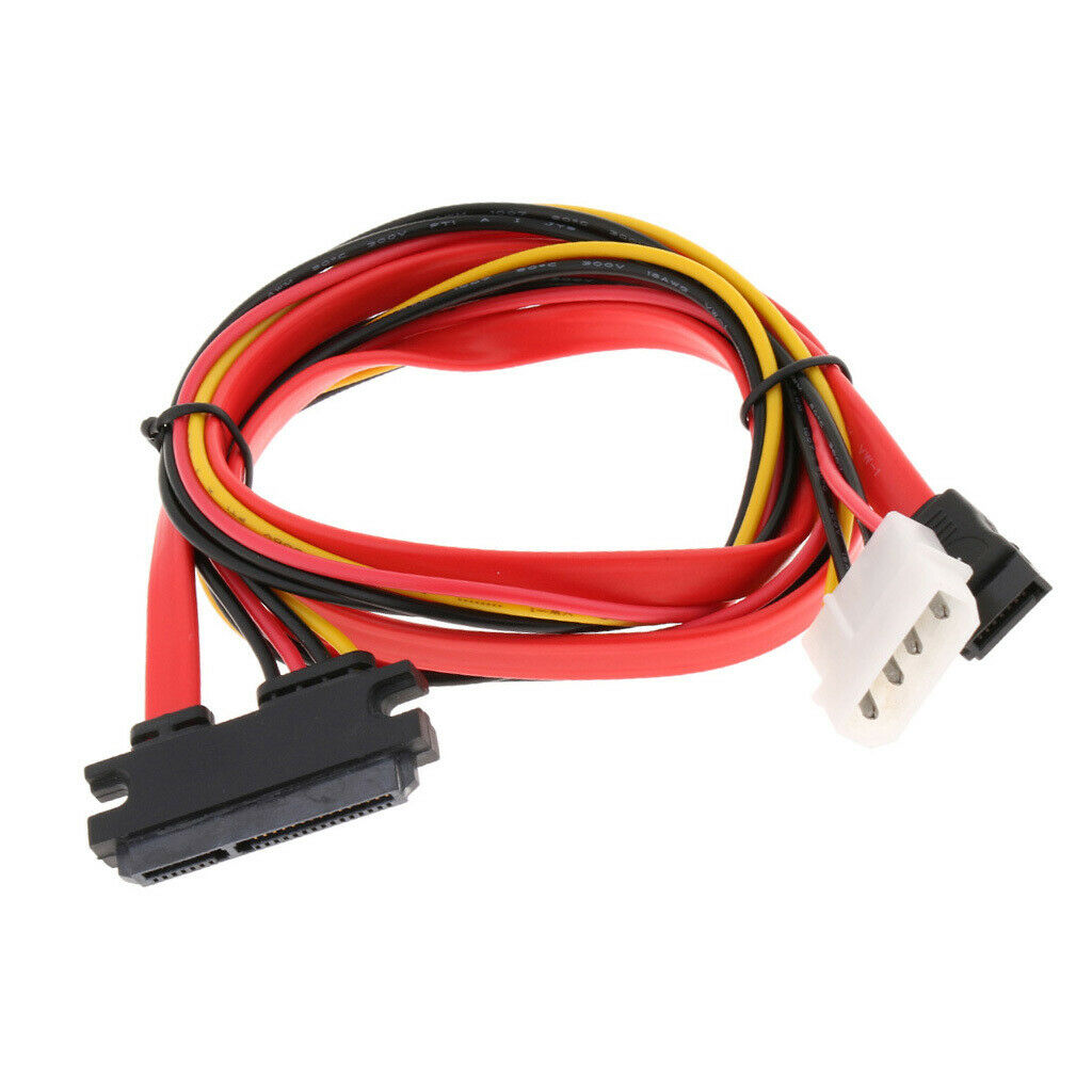 SATA hard drive cable data cable power cable 2IN 7Pin + 15Pin to L4P + 7Pin