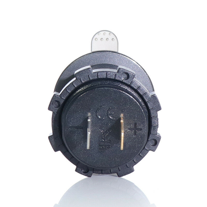 Universal Motorcycle QC3.0 USB +Type-C Ports LED Digital PD Fast Charger Adapter