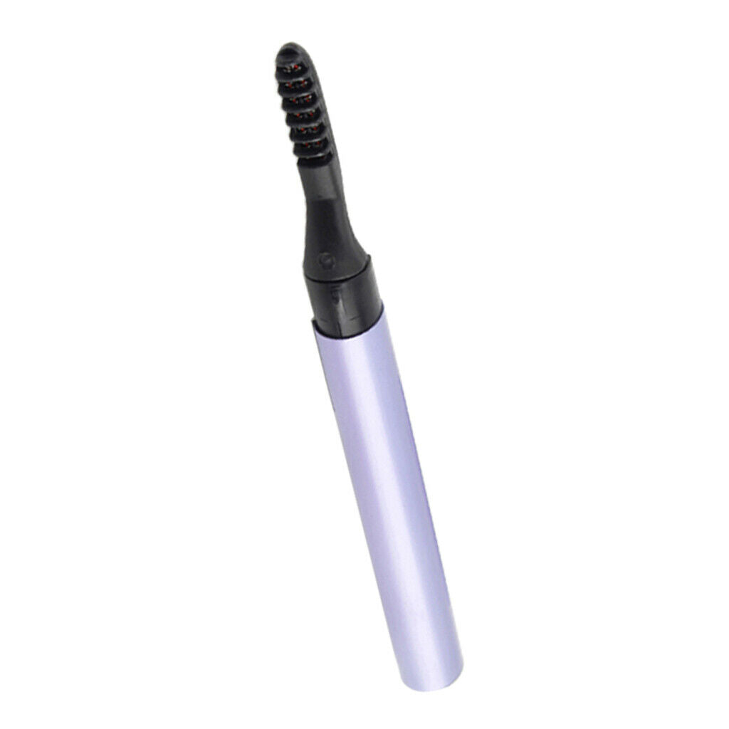 Fast Heating Mini Electric Eyelash Curler Long Lasting Eyelashes Comb Brush