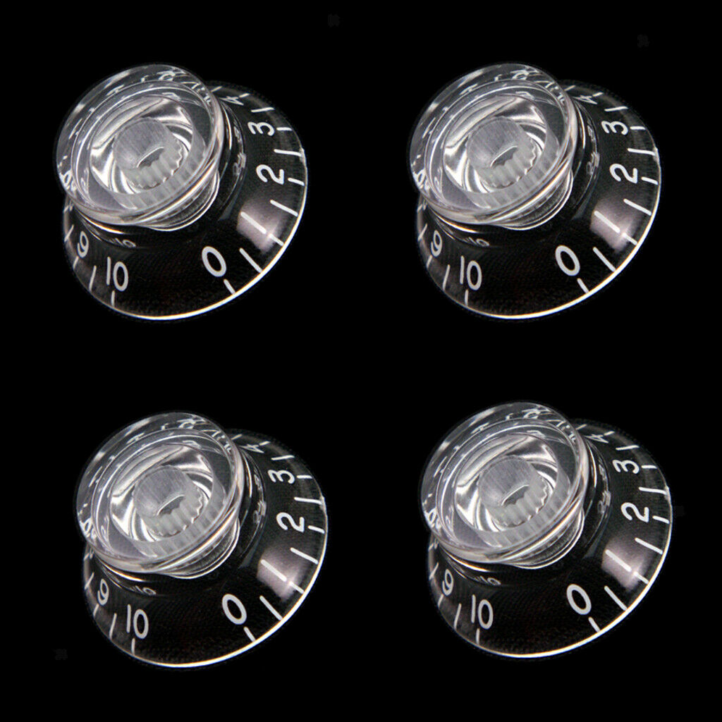 Acrylic Guitar Speed Control Knobs for LP Electric Guitar Replacement Clear
