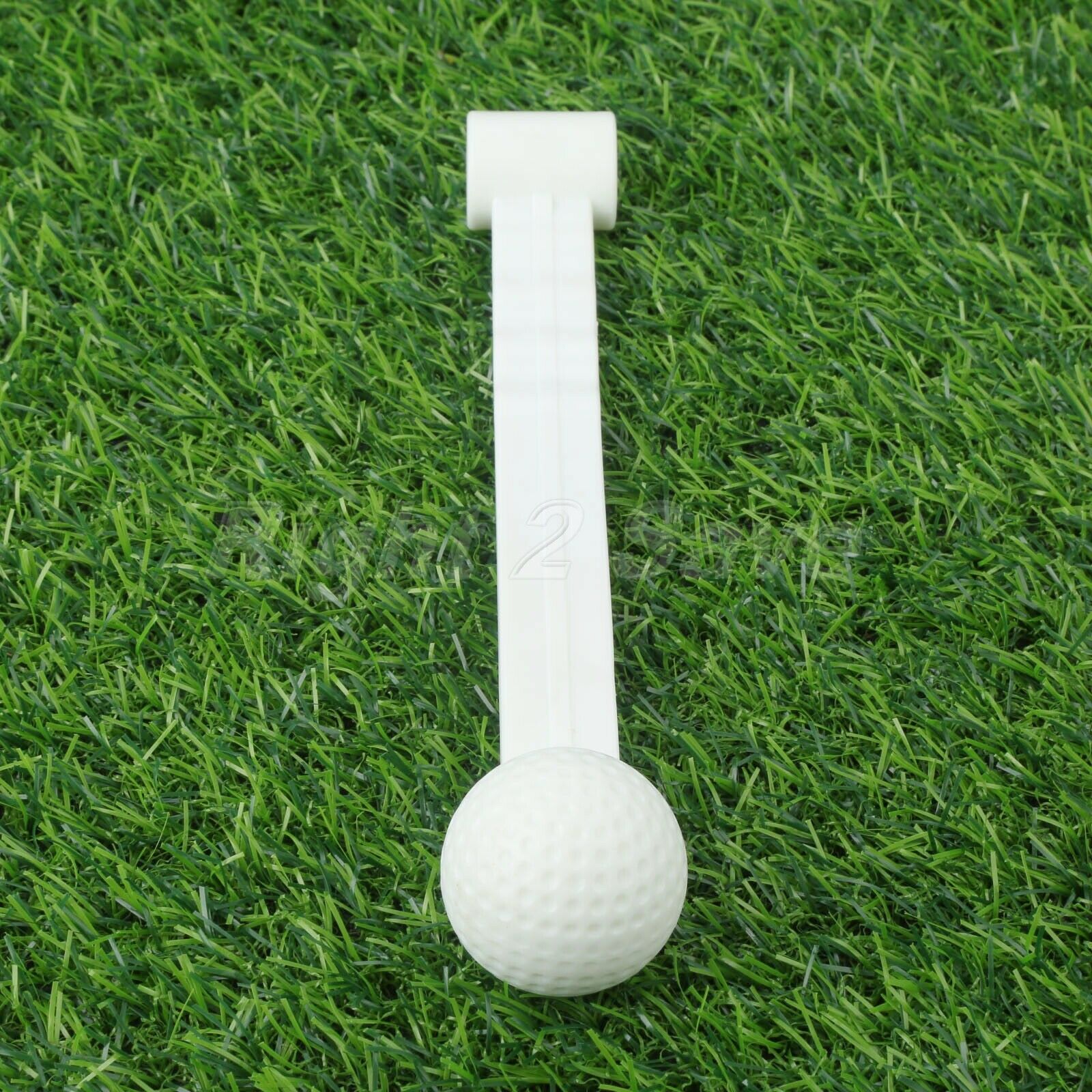 White Plastic Golf Ball with Stick Golf Ball Practice Swing Golf Club Accessory