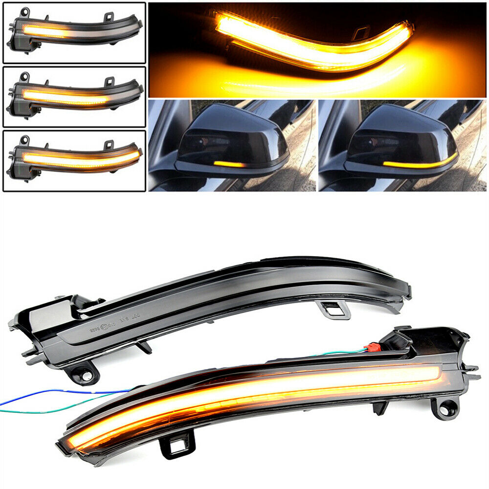 2x Car Side Rearview Mirror Lights For BMW F20 F21 F22 F23 F30 F31F32 F33 F34 i3