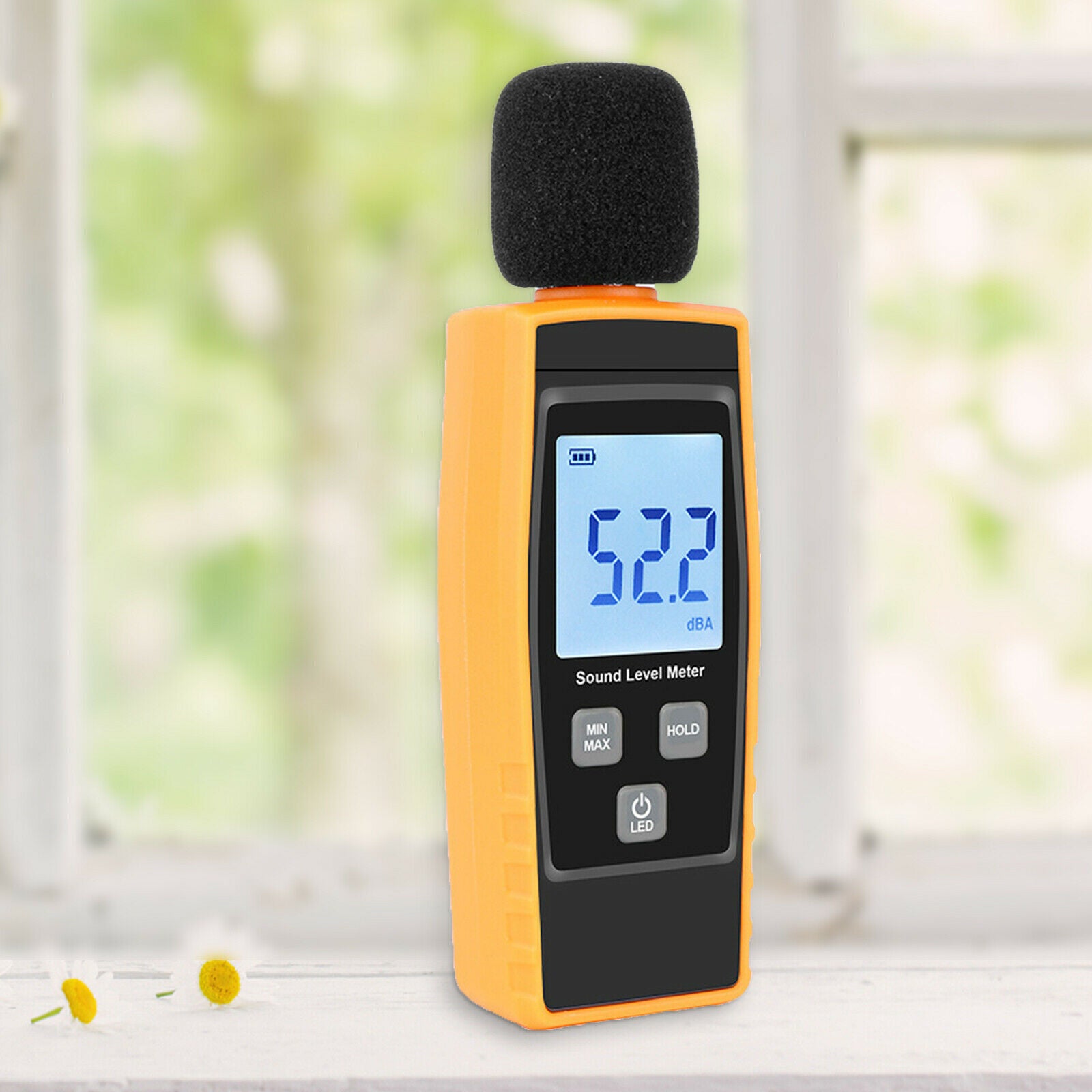 Backlit Digital Sound Level Noise Meter Decibel dB Tester Data Hold Function