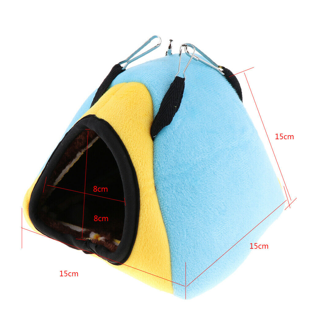 Rabbit Guinea Pig Hamster Cotton House Bed Cute for Small Animals blue