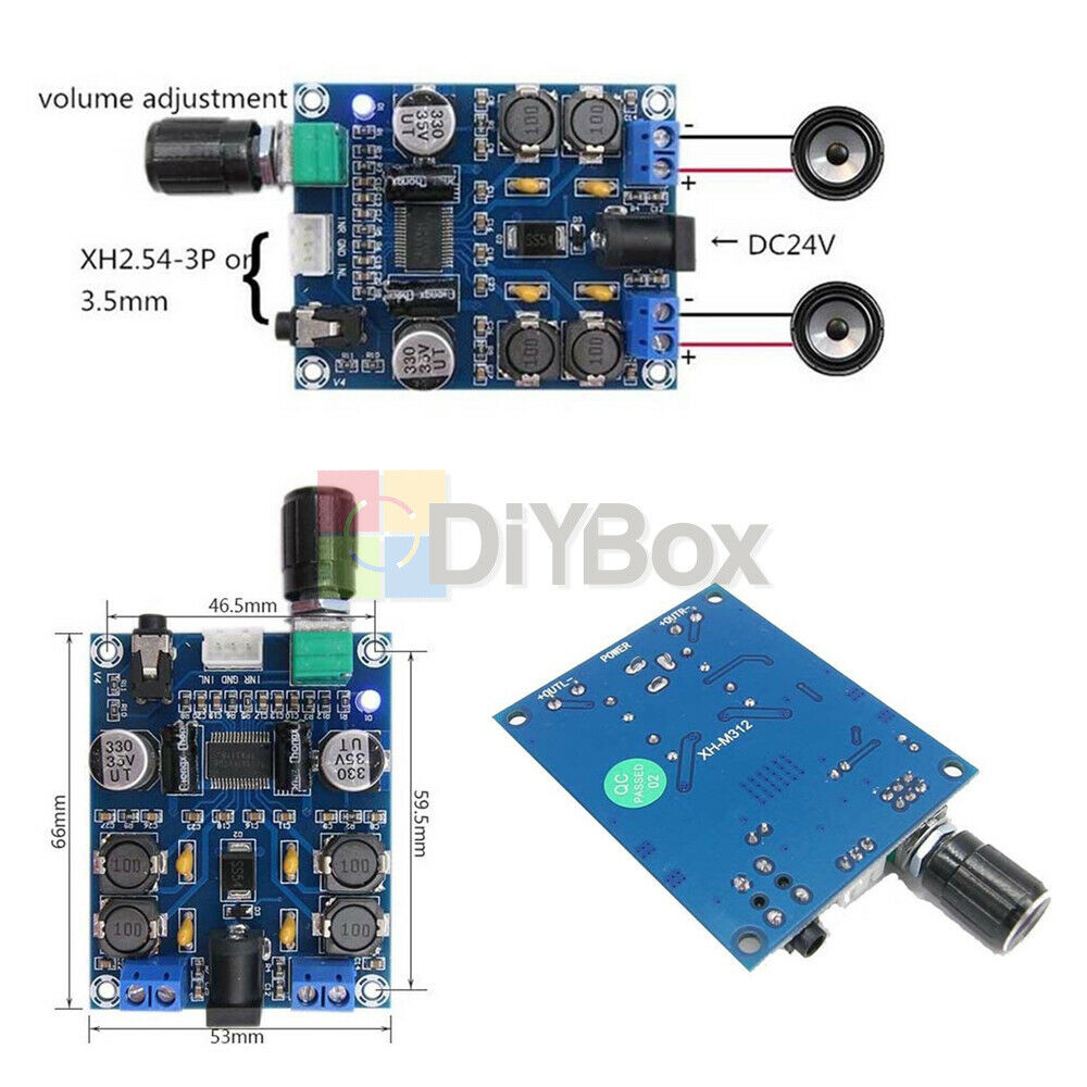 TPA3118D2 Digital HD Audio Amplifier Speaker Dual Channel Power Amp Board 45W*2