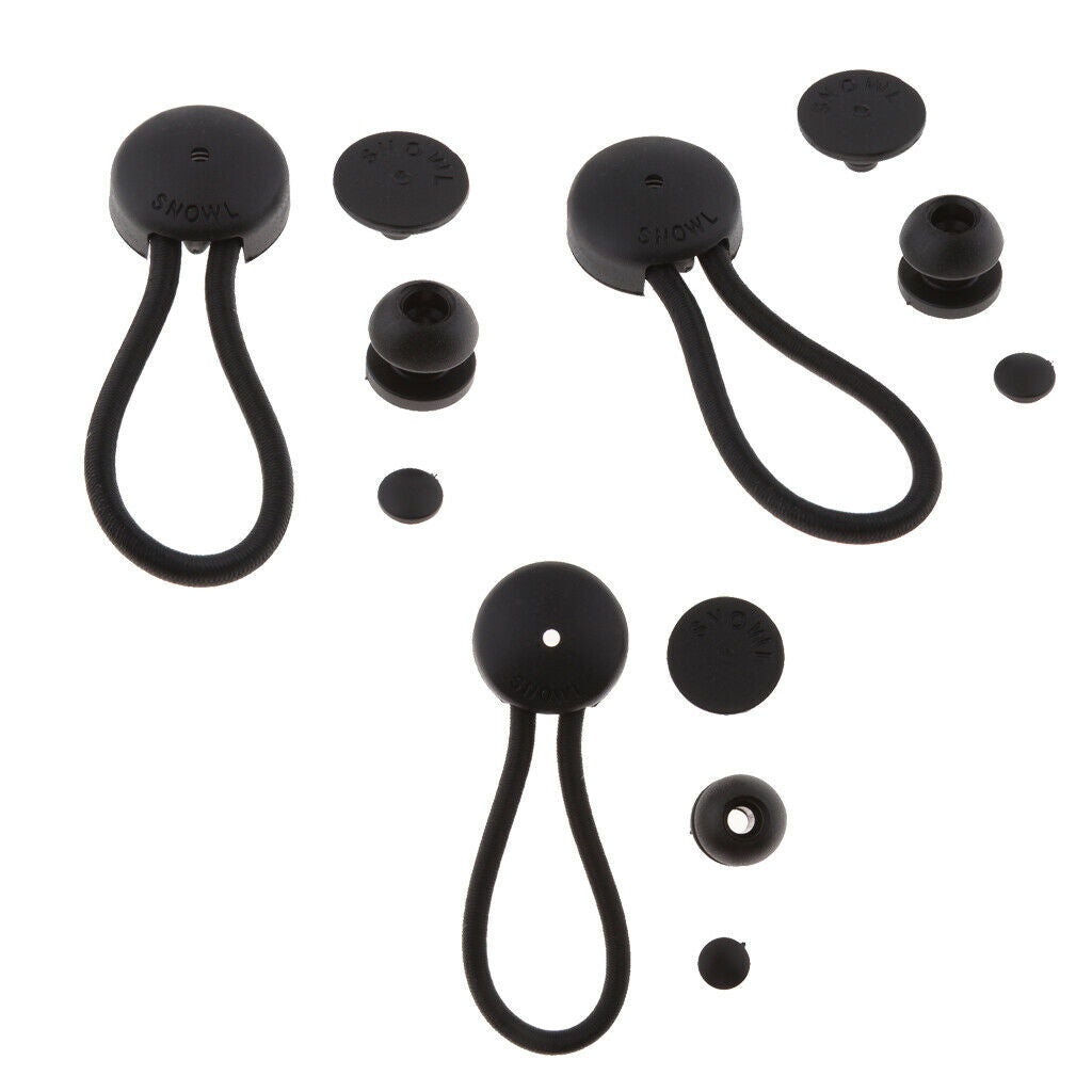 New 3Pcs Universal Boat Cover Tie Down Kit Ball Bungee   Cord Strap