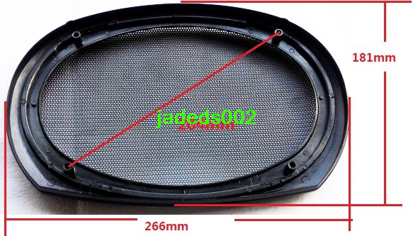 1pcs 6*9"inch Black Speaker grille car Audio net cover Decorative circle 266MM