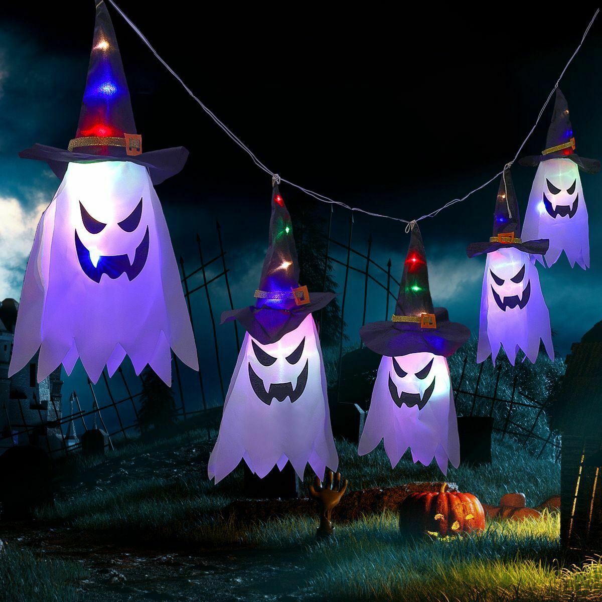 Atmosphere Halloween Decorations Fairy Lights Halloween Lights Ghost Led Light