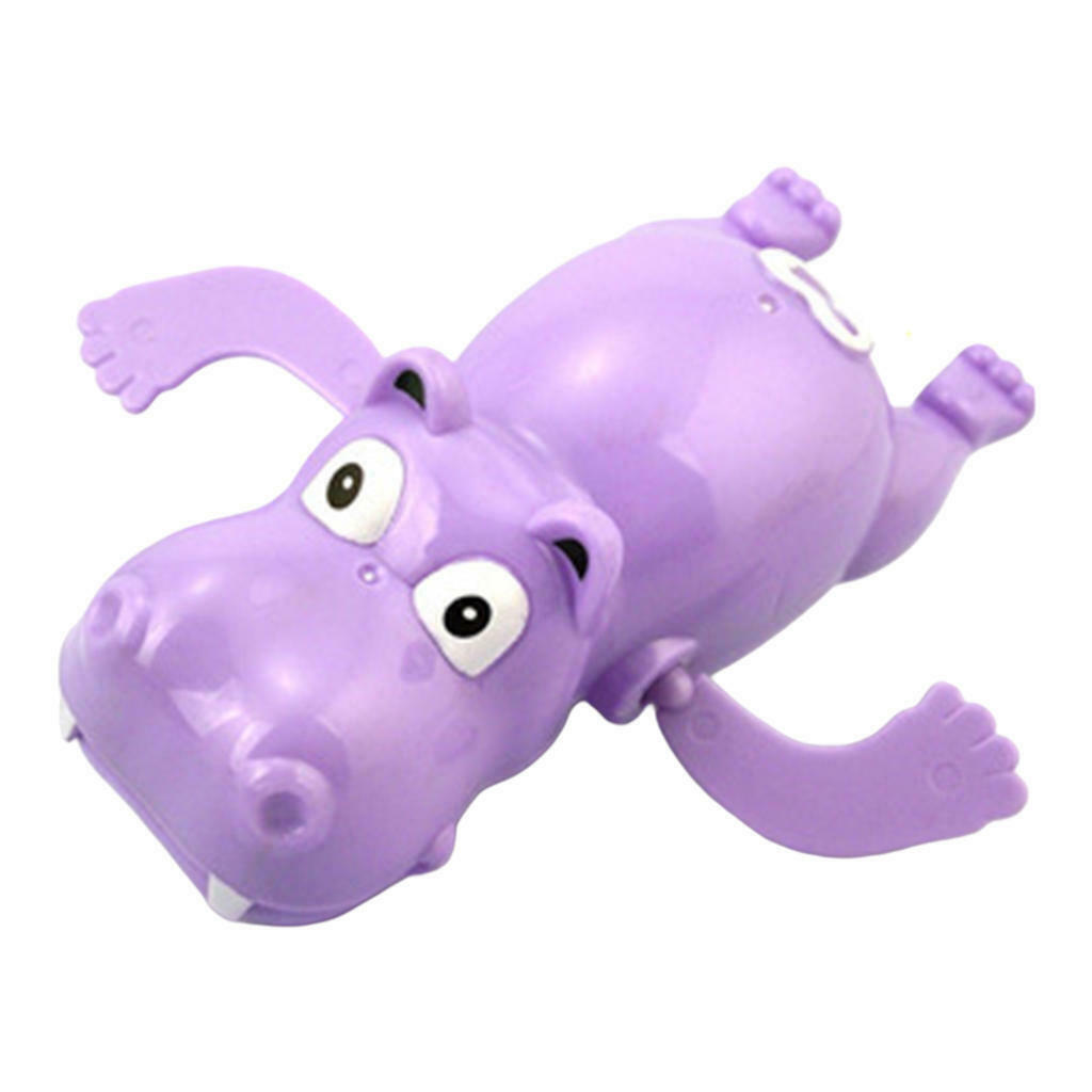 Wind-up Hippo Swimming Dabbling Bath Toys Bag Filler Birthday Gift for Kids