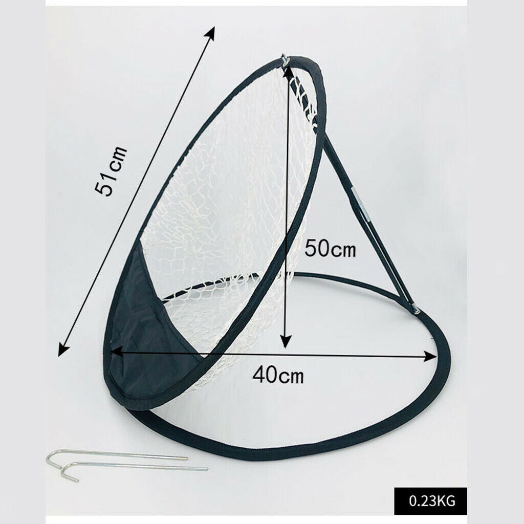 Portable Folding Golf Chipping Net Training Aid Chip Trainer Beginner