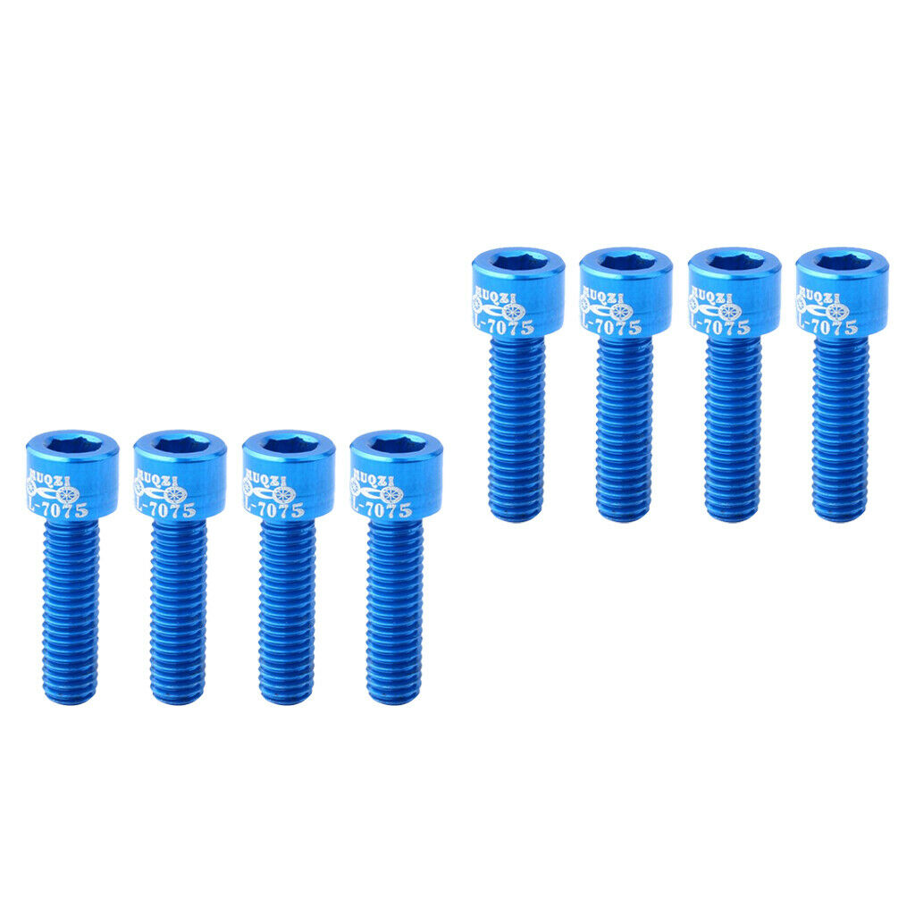 8 Count High Strength Bike Stem Screws Bolts for MTB Road Folding Bicycles