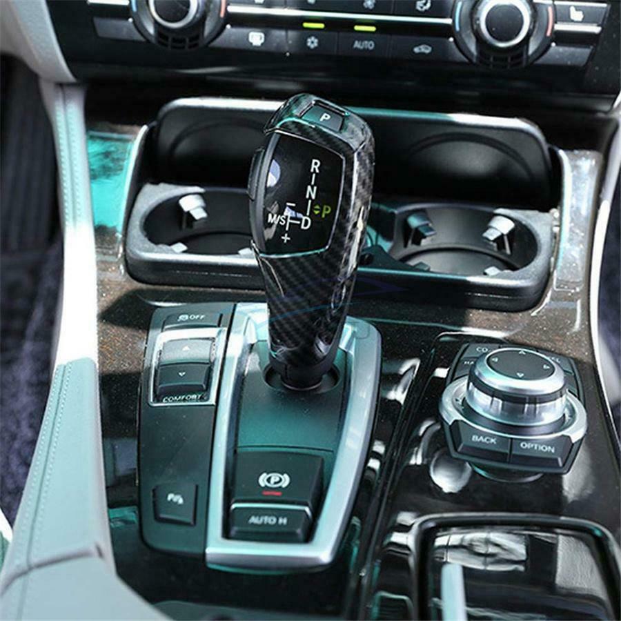 Carbon Fiber Style Car Gear Shift Protection Cover For BMW 5 Series F10 GT 11-17