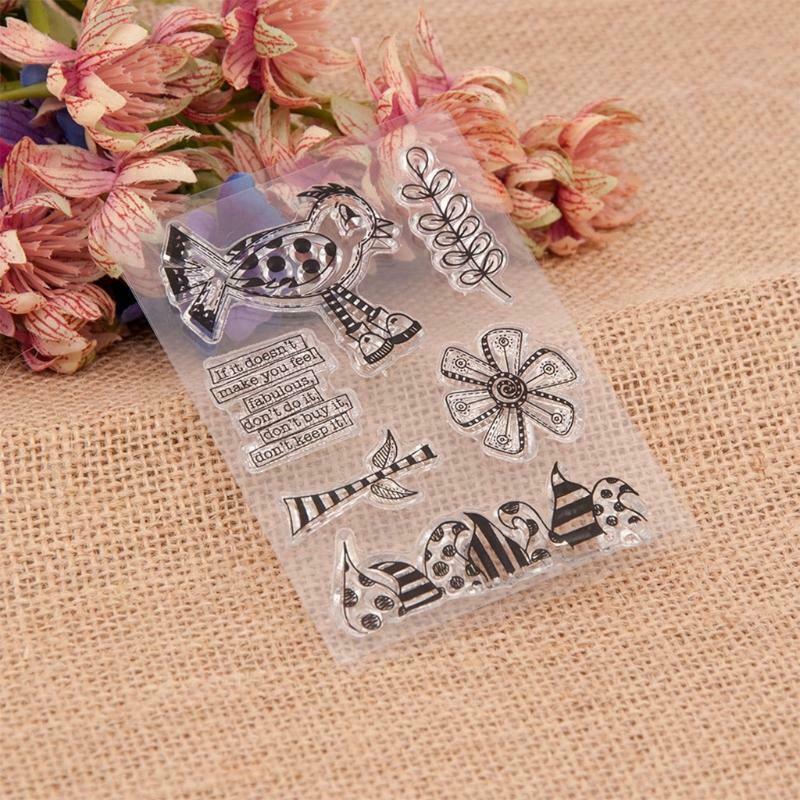 Bird Silicone Clear Seal Stamp DIY Scrapbooking Embossing Photo Album Card Decor