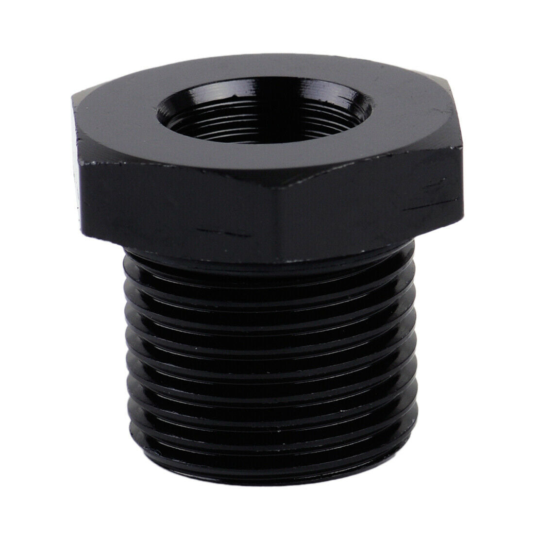 1/2-28 to 3/4-16 Anodized Aluminum Automotive Threaded Oil Filter Adapter An