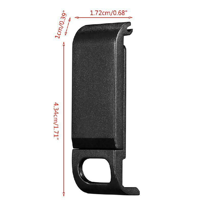 Battery Side Door Chargeable Battery Lid Door Battery Cover Fits for Hero9 Black