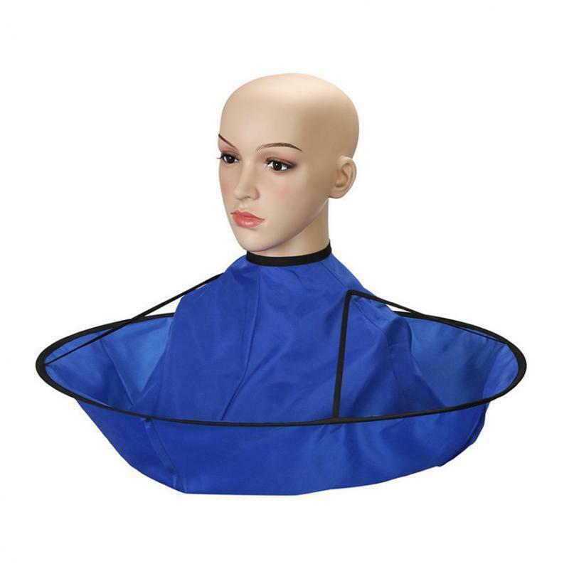 Hair Cutting Cape Hair Catcher Haircut Cloth Umbrella Cloak Blue