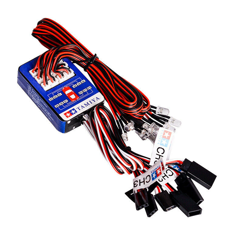 12 LED Light System Kit Smart Simulation Flash Lights for 1/10 RC Car Truck
