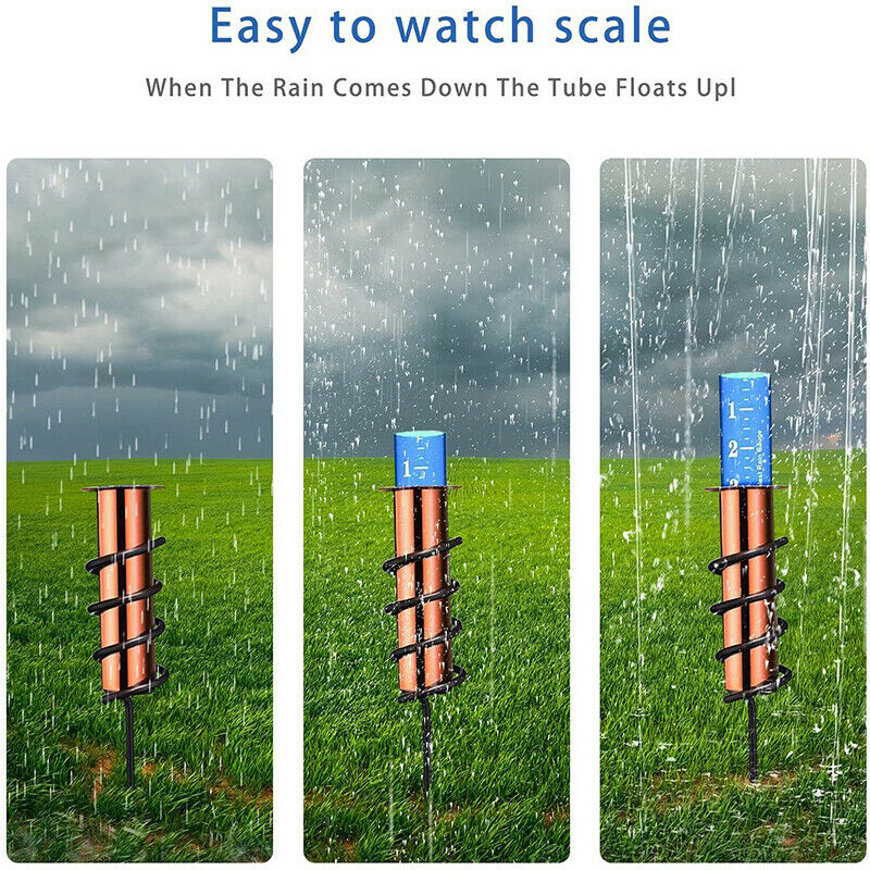 Copper Rain Gauge Copper Rain Gauge Accurate Floating Rain Gauge For Lawn Garden