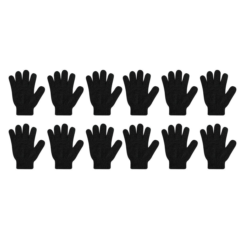 12 Pack Exfoliating Gloves Back Shower Scrubber Exfoliating Massage Bath