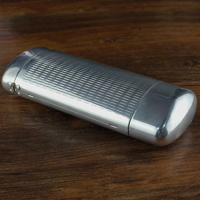 Metal Hard Glasses Case Flip Capsule Aluminium Spectacle Box Eyewear Cases