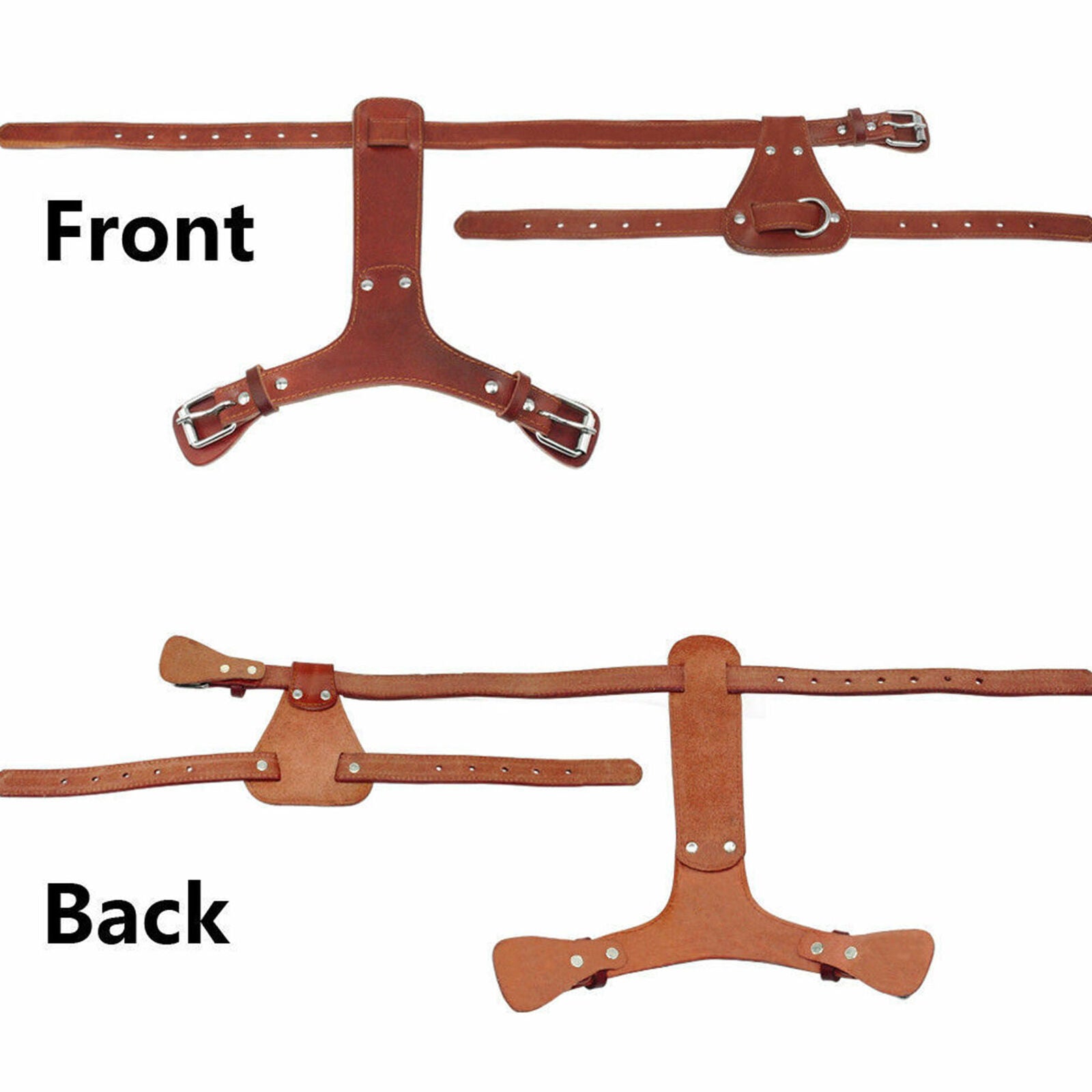 Leather Dog Harness Small Large Pet Vest Heavy Duty for Pit Bull Boxer